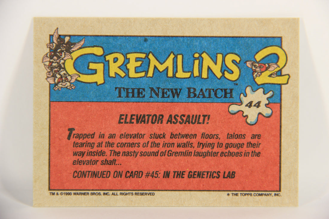 Gremlins 2 The New Batch 1990 Trading Card #44 Elevator Assault ENG L021082