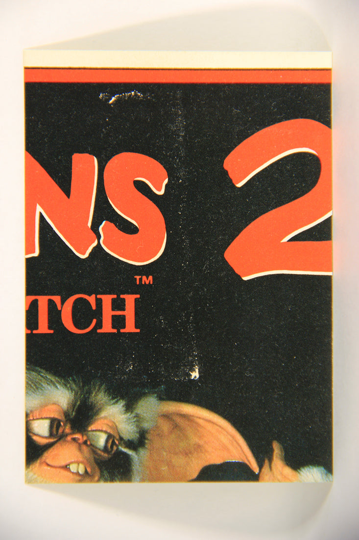 Gremlins 2 New Batch 1990 Sticker Card #3 Evil Mogwai Mohawk ENG Red Border L021100