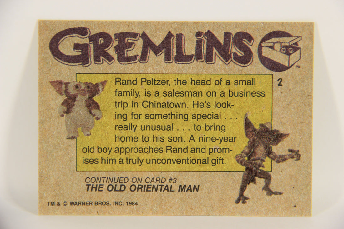 Gremlins 1984 Trading Card #2 A Special Gift ENG Topps L021117
