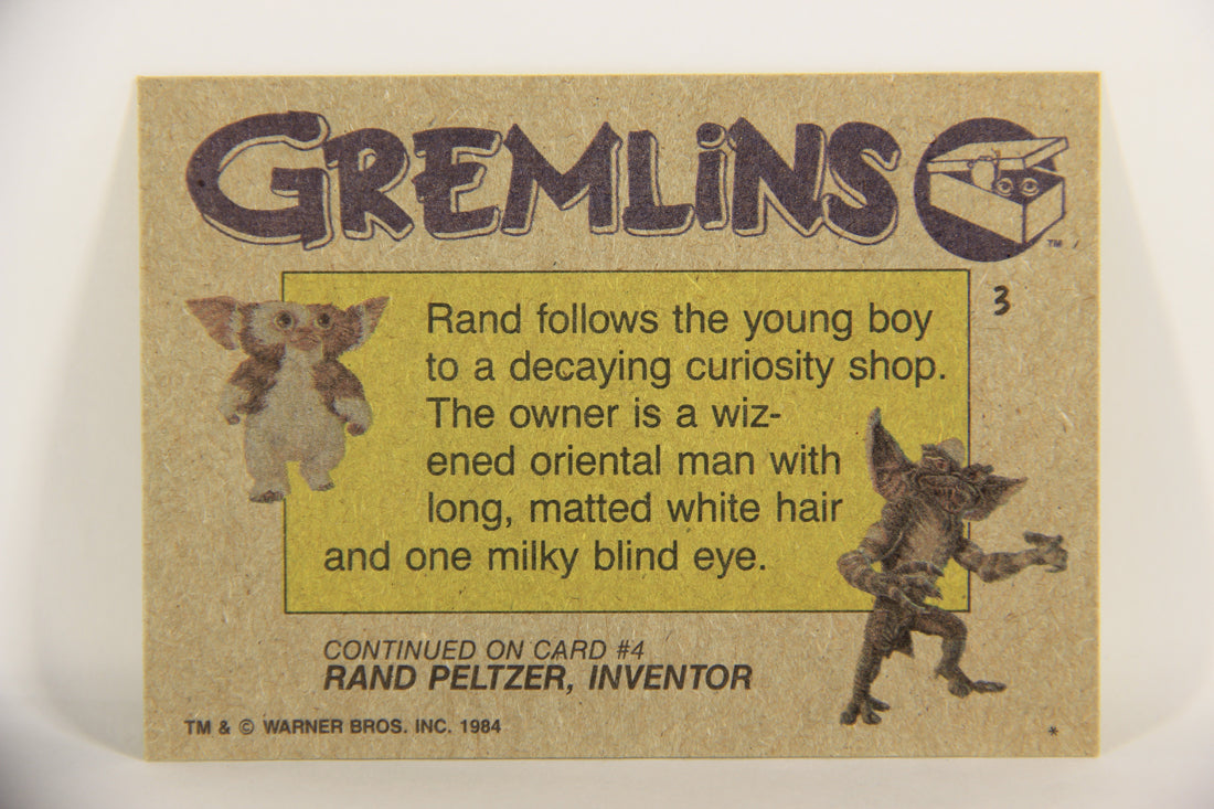 Gremlins 1984 Trading Card #3 The Old Oriental Man ENG Topps L021118