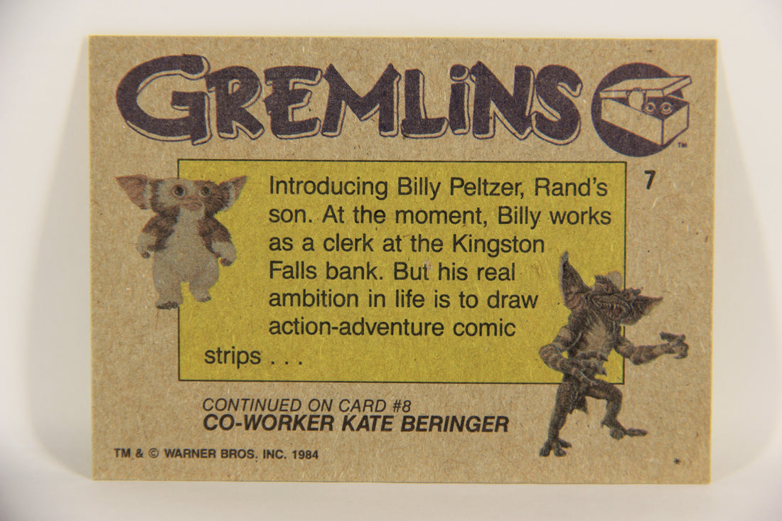 Gremlins 1984 Trading Card #7 Billy Peltzer ENG Topps L021122