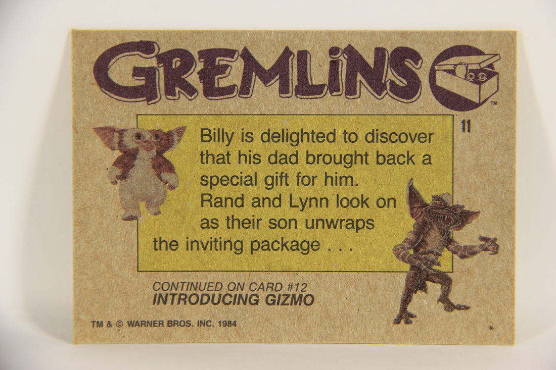 Gremlins 1984 Trading Card #11 A Present From Dad ENG Topps L021126