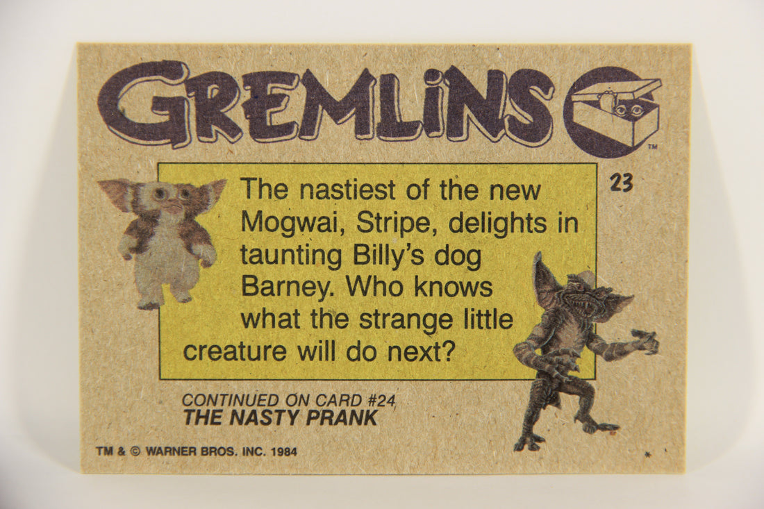 Gremlins 1984 Trading Card #23 Devious Stripe ENG Topps L021138