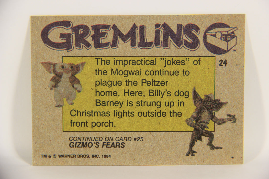 Gremlins 1984 Trading Card #24 The Nasty Prank ENG Topps L021139
