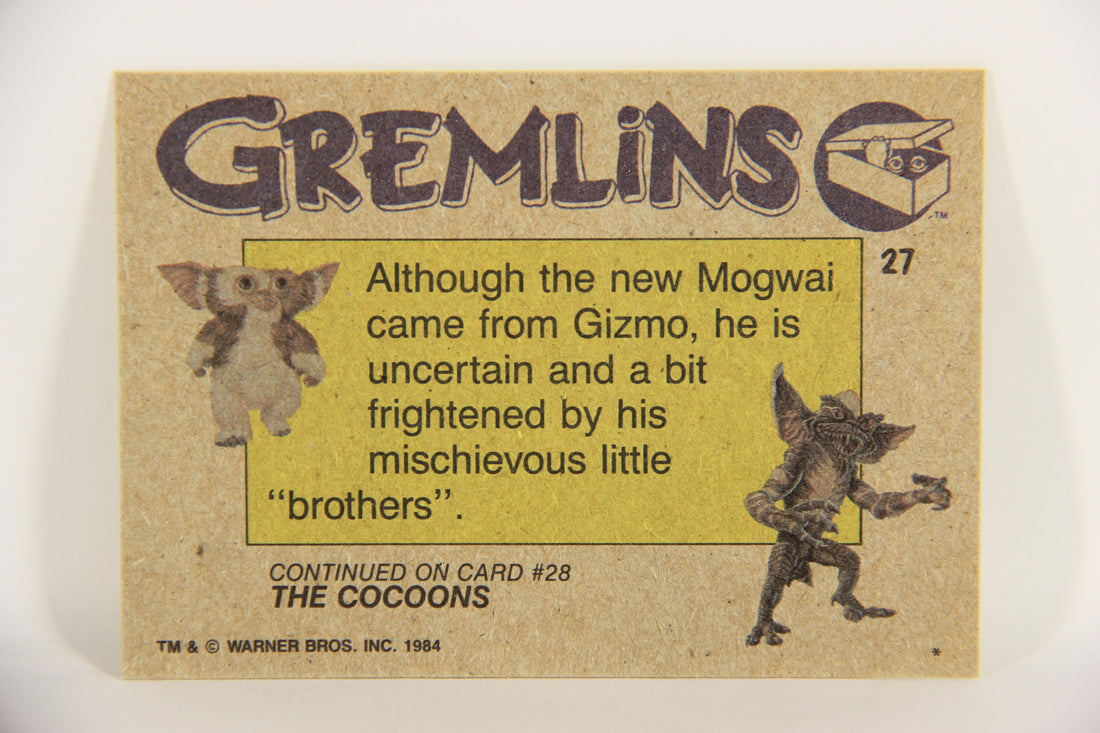 Gremlins 1984 Trading Card #27 Thoughts Of A Mogwai ENG Topps L021142