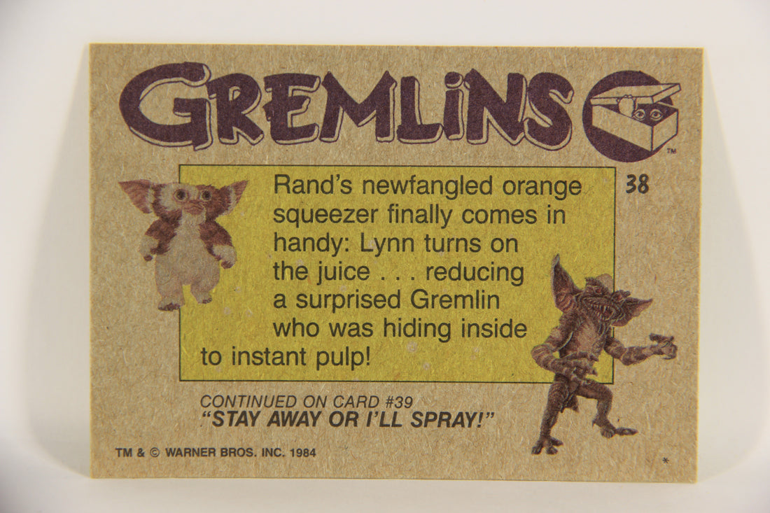 Gremlins 1984 Trading Card #38 Mashed Gremlin ENG Topps L021153