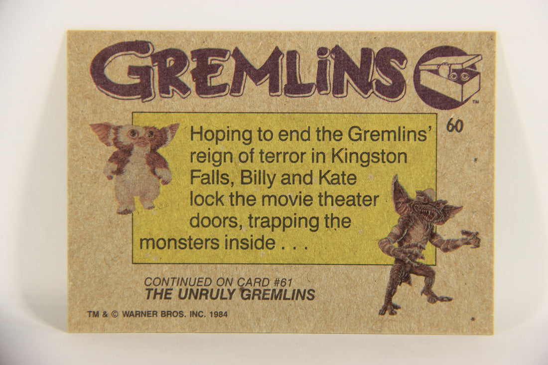 Gremlins 1984 Trading Card #60 Trapped ENG Topps L021175