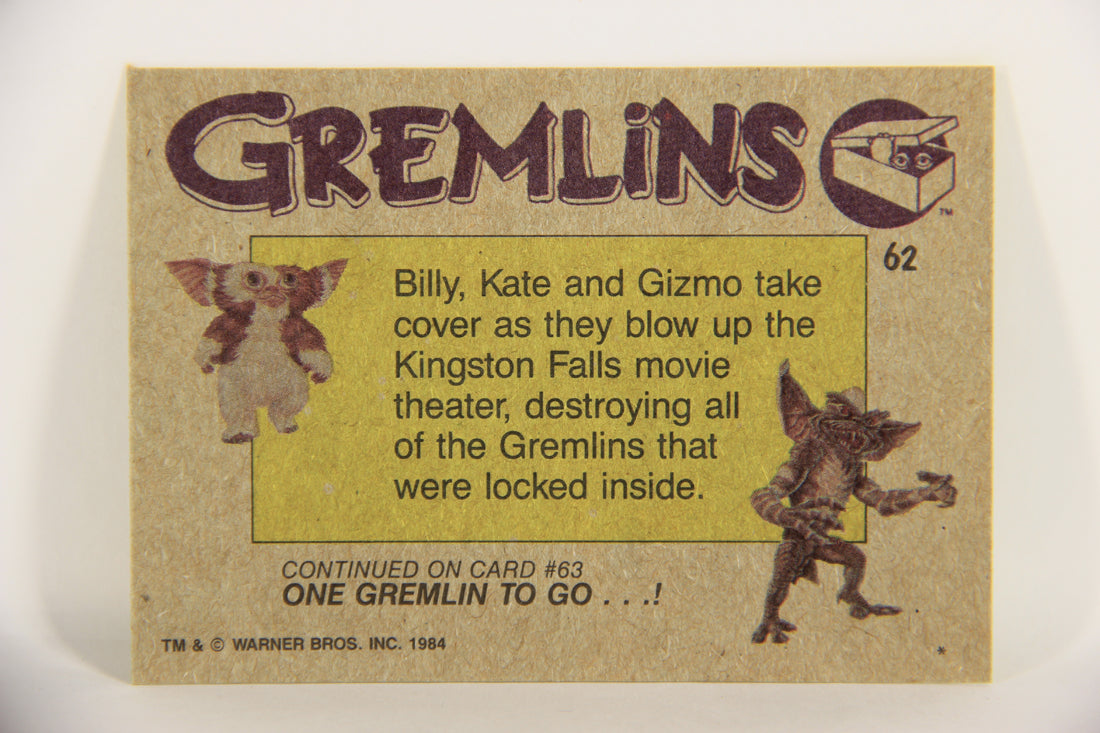 Gremlins 1984 Trading Card #62 Blowing Up The Theater ENG Topps L021177