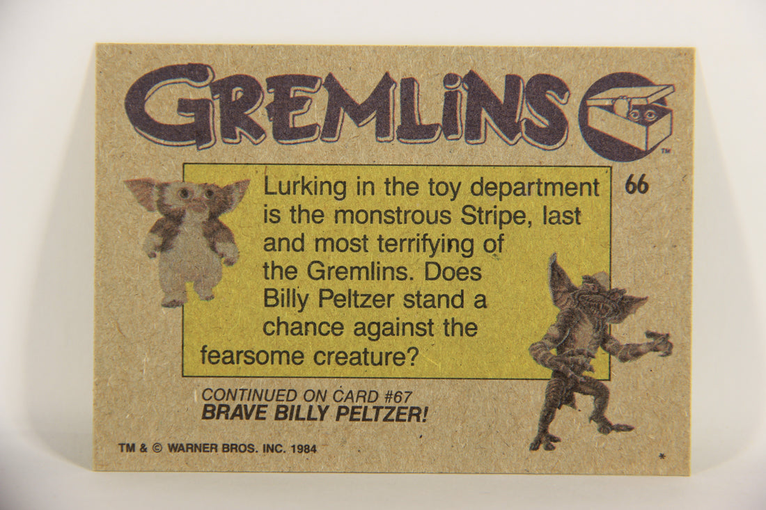 Gremlins 1984 Trading Card #66 Stripe's Last Stand ENG Topps L021181