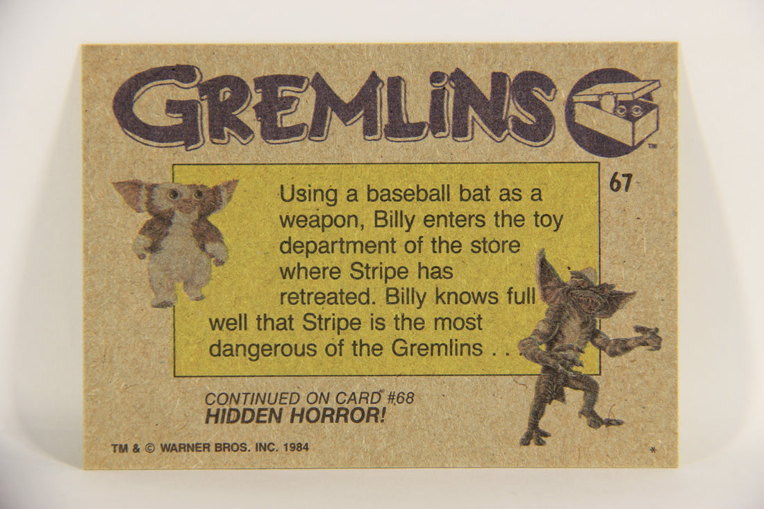Gremlins 1984 Trading Card #67 Brave Billy Peltzer ENG Topps L021182