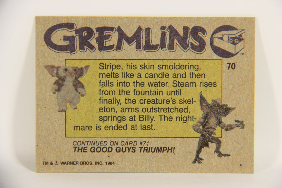 Gremlins 1984 Trading Card #70 Stripe's Final Moments ENG Topps L021185