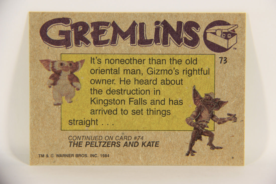 Gremlins 1984 Trading Card #73 Return Of The Master ENG Topps L021188