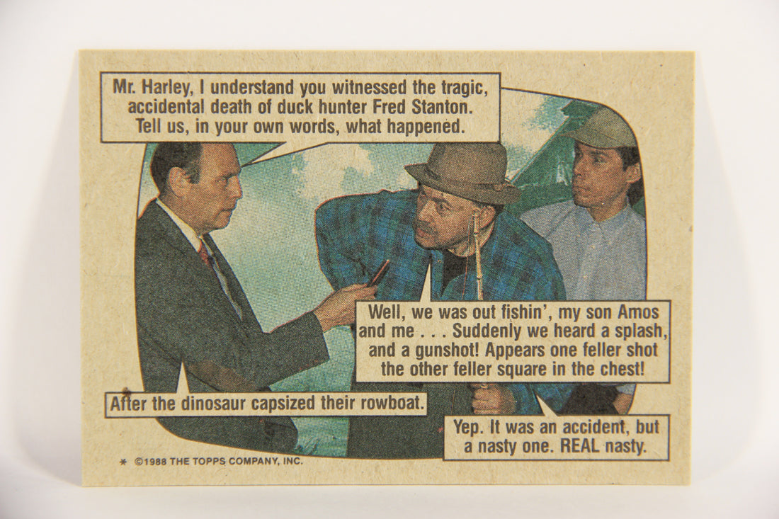 Dinosaurs Attack 1988 Vintage Trading Card #25 Day Of The Duckbill ENG L021216