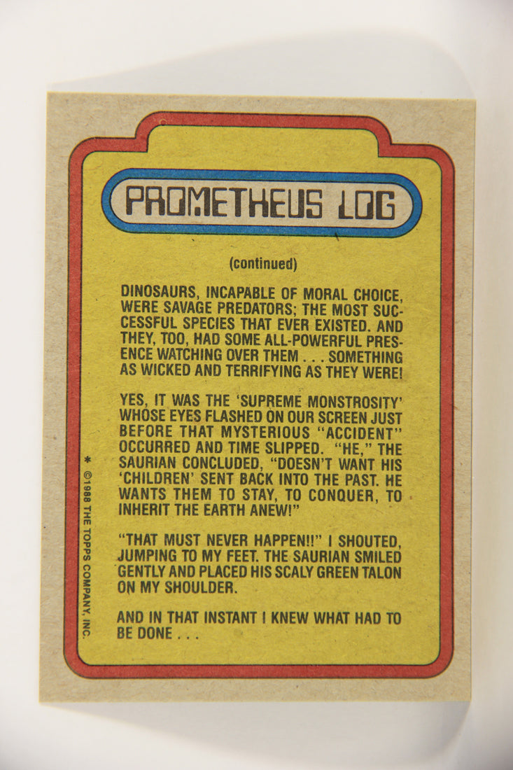 Dinosaurs Attack 1988 Vintage Trading Card #29 Monster In The Museum ENG L021220