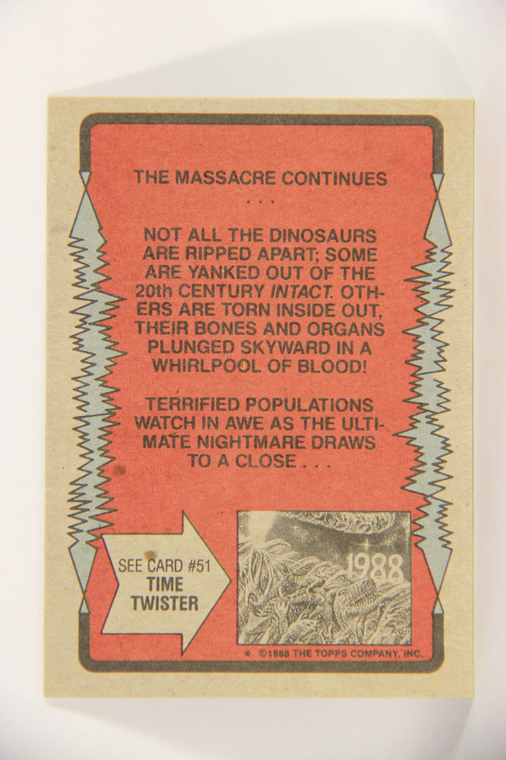 Dinosaurs Attack 1988 Vintage Trading Card #50 Gruesome Fate ENG L021235