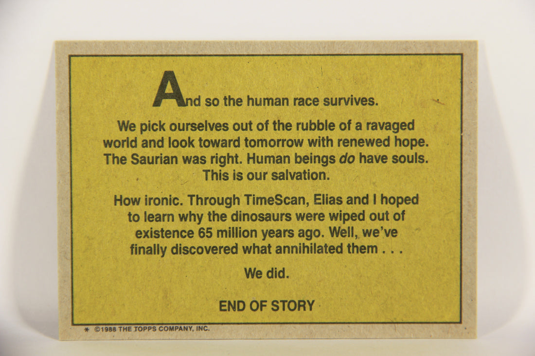 Dinosaurs Attack 1988 Vintage Trading Card #54 Rebuilding Our World ENG L021237