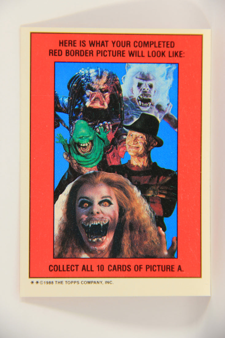 Fright Flicks 1988 Trading Card Sticker #6 The Fly ENG Topps L021288