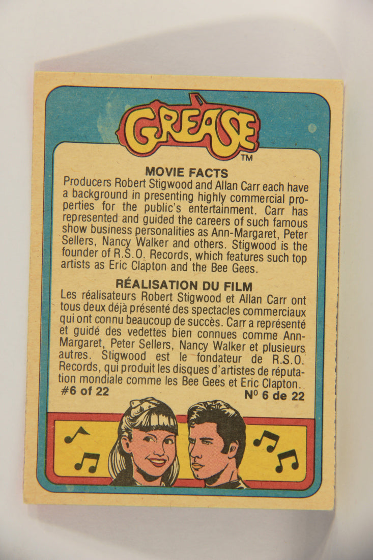 Grease 1978 Trading Card #25 Sandy Makes The Grade FR-ENG O-Pee-Chee L021318