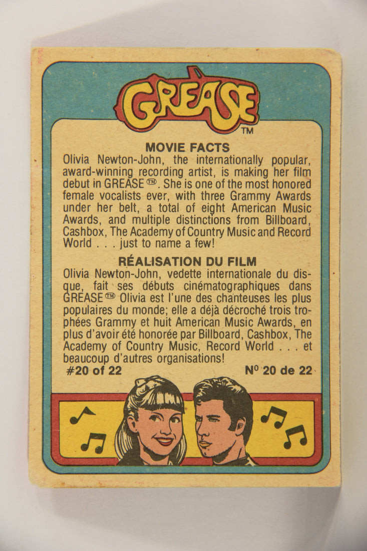 Grease 1978 Trading Card #59 The Fine Art Of Baseball FR-ENG O-Pee-Chee L021352