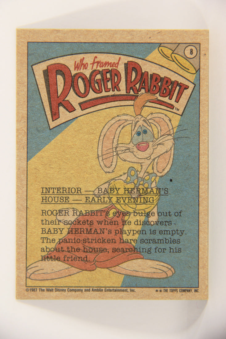 Who Framed Roger Rabbit 1988 Trading Card #8 Yyyooooooowwwwwww ENG Topps L021367