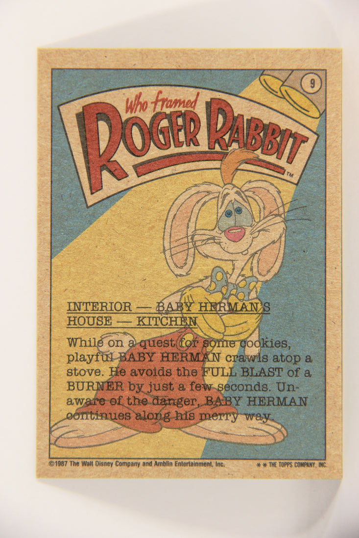 Who Framed Roger Rabbit 1988 Trading Card #9 Baby On The Burners ENG Topps L021368