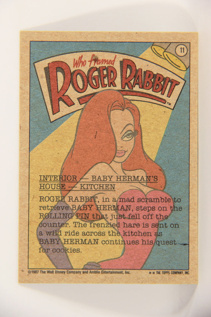 Who Framed Roger Rabbit 1988 Trading Card #11 Was This Trip Necessary ENG Topps L021370