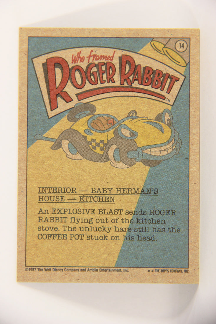 Who Framed Roger Rabbit 1988 Trading Card #14 One Roasted Rabbit ENG Topps L021373