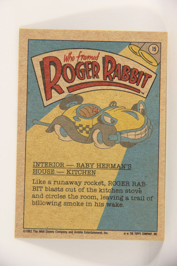 Who Framed Roger Rabbit 1988 Trading Card #15 When You're Hot You're Hot ENG L021374