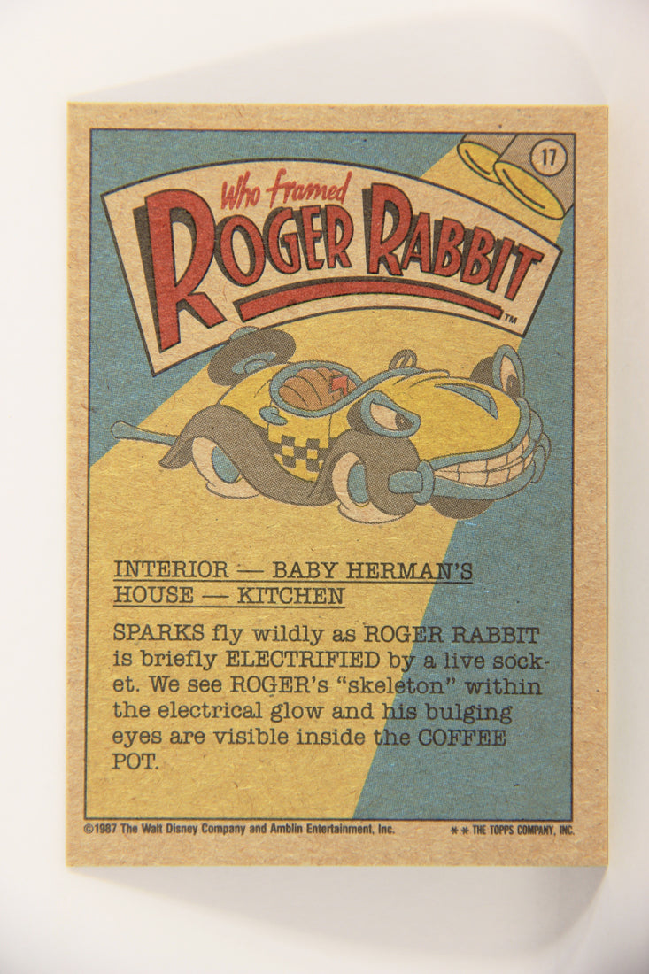 Who Framed Roger Rabbit 1988 Trading Card #17 Electrifying ENG Topps L021376
