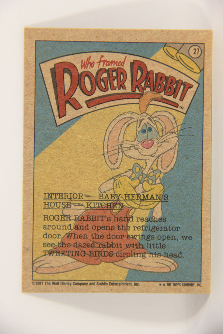 Who Framed Roger Rabbit 1988 Trading Card #27 Roger's Tweeting Birds ENG Topps L021386