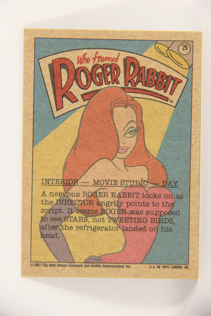 Who Framed Roger Rabbit 1988 Trading Card #29 I Said Stars Not Birds ENG Topps L021388