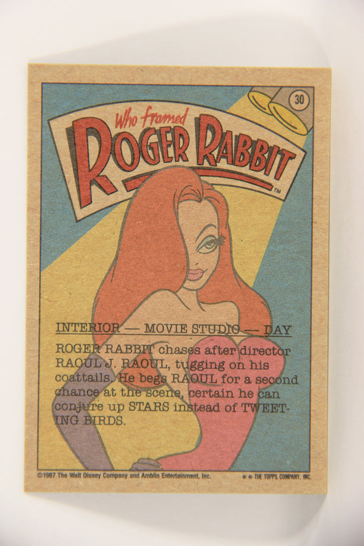 Who Framed Roger Rabbit 1988 Trading Card #30 Gimme One Last Chance ENG L021389