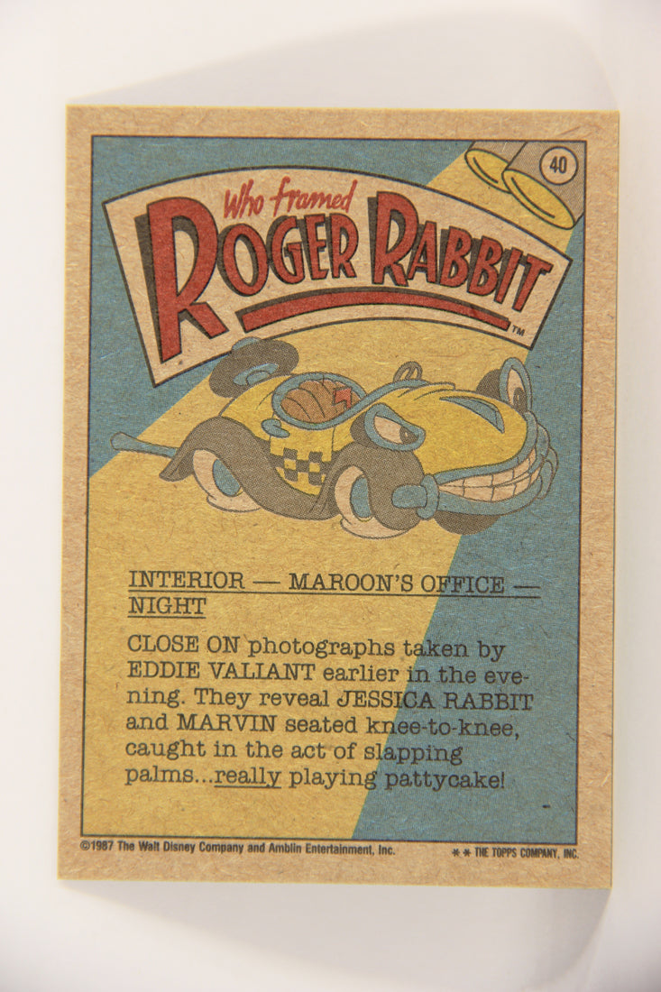 Who Framed Roger Rabbit 1988 Trading Card #40 Pattycake Betrayal ENG Topps L021399