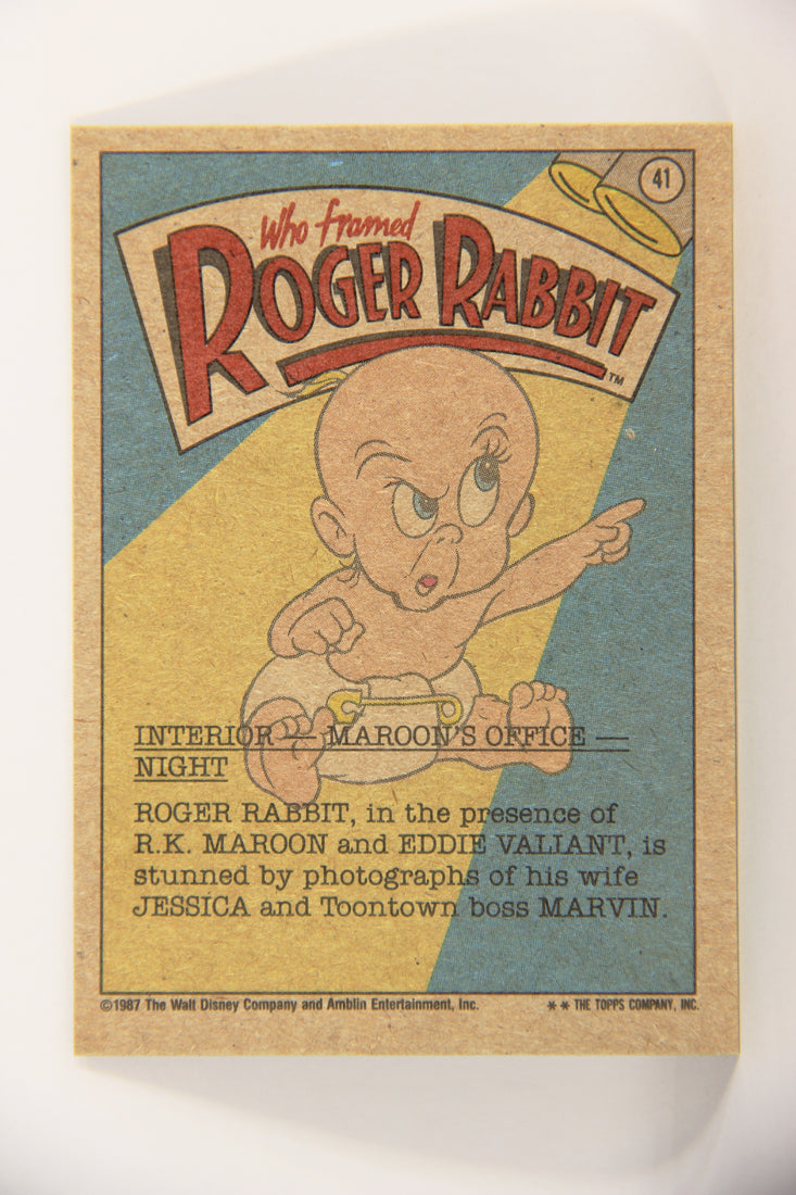 Who Framed Roger Rabbit 1988 Trading Card #41 I Don't Believe It ENG Topps L021400