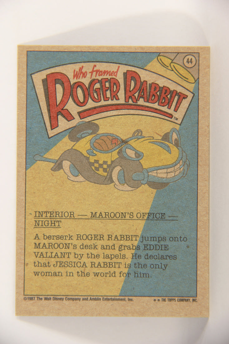 Who Framed Roger Rabbit 1988 Trading Card #44 I Shan't Believe It ENG Topps L021403