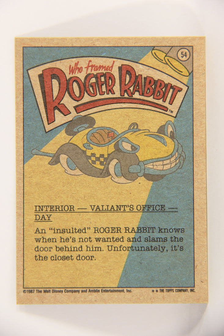 Who Framed Roger Rabbit 1988 Trading Card #54 Funny Meeting You Here ENG Topps L021412