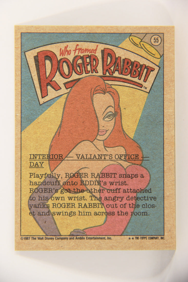 Who Framed Roger Rabbit 1988 Trading Card #55 Handcuffed To A Toon ENG Topps L021413