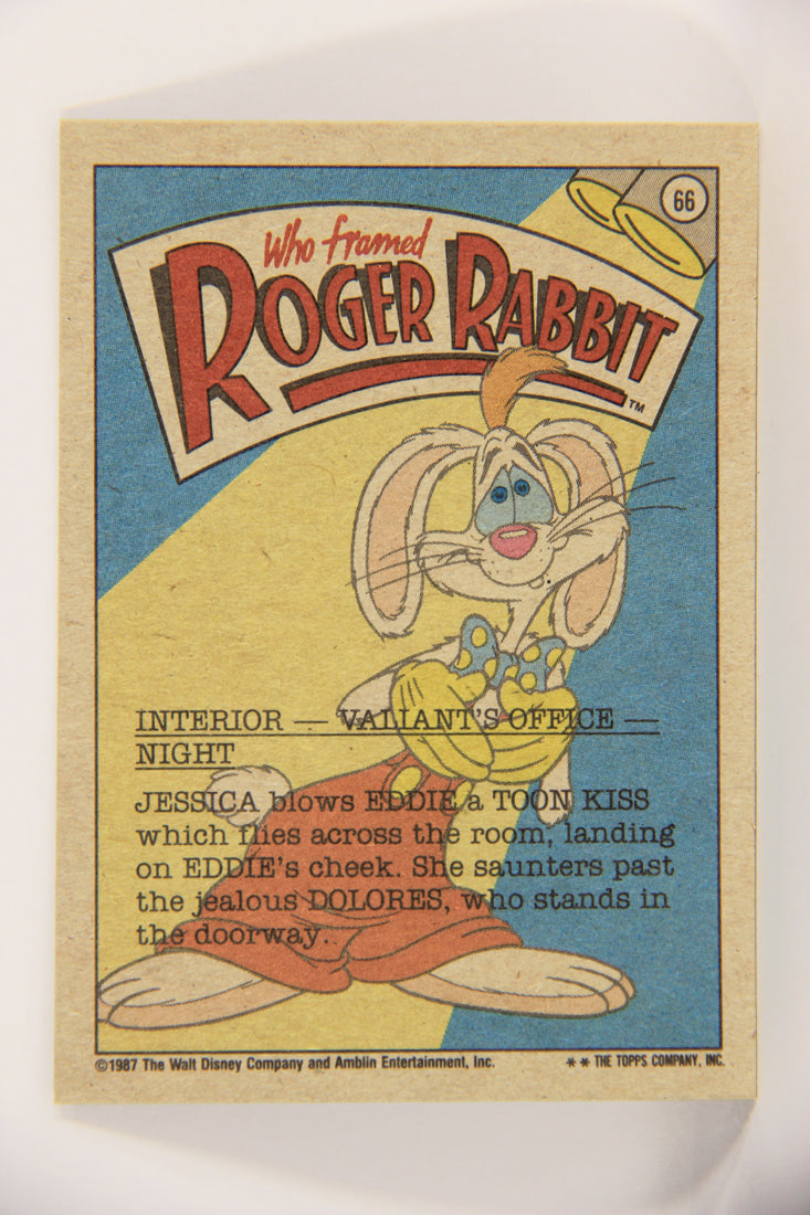 Who Framed Roger Rabbit 1988 Trading Card #66 Jessica Blows A Kiss ENG Topps L021424