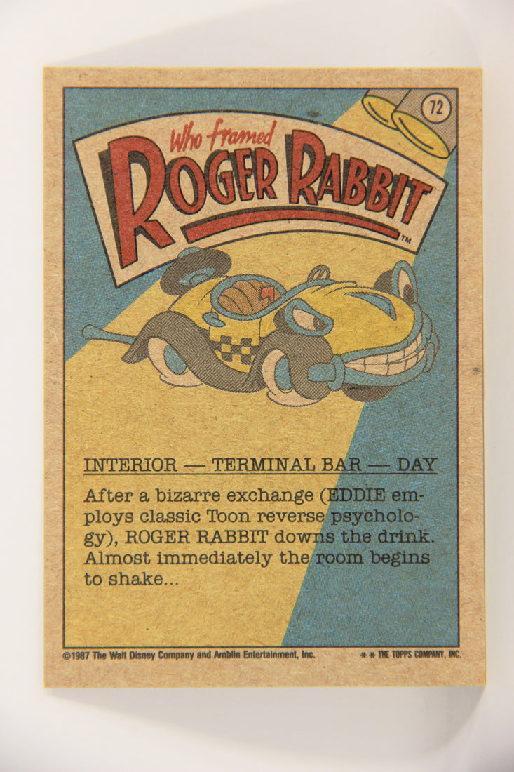 Who Framed Roger Rabbit 1988 Trading Card #72 Toons And Booze Don't Mix ENG L021430