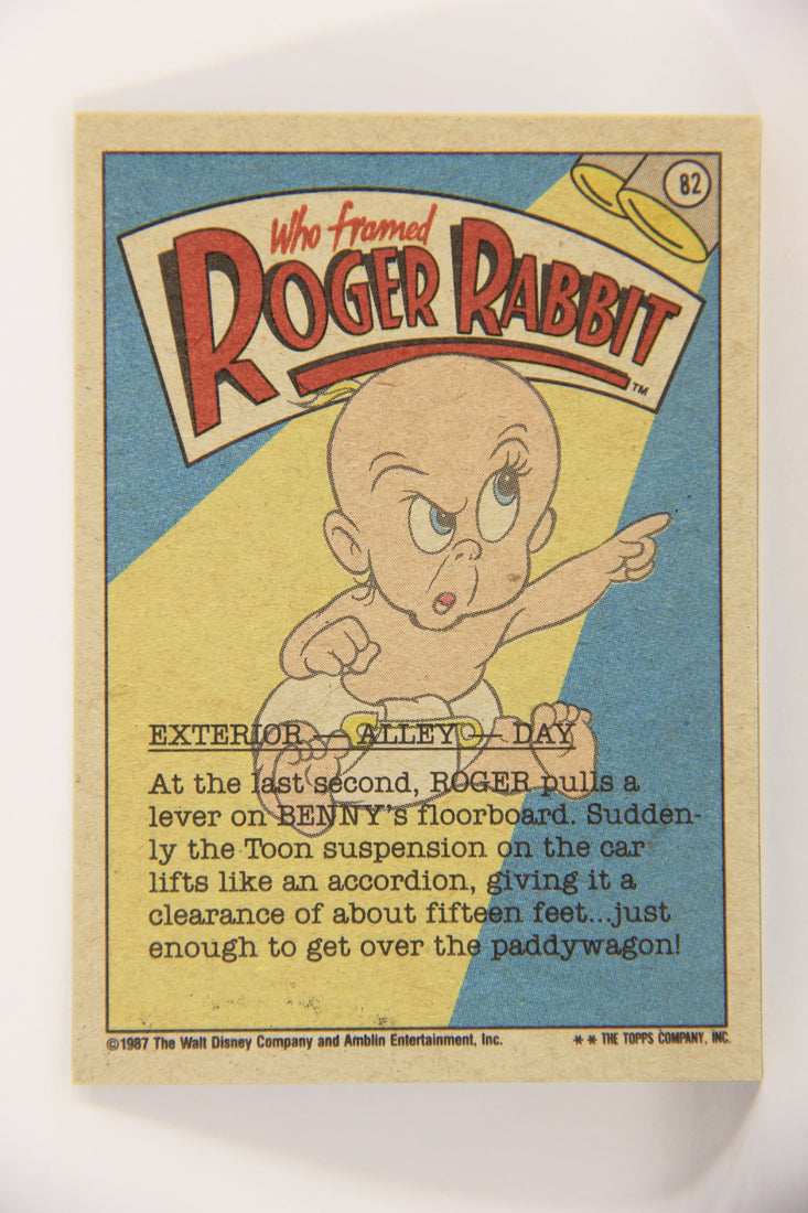 Who Framed Roger Rabbit 1988 Trading Card #82 Benny's Up For It ENG Topps L021439