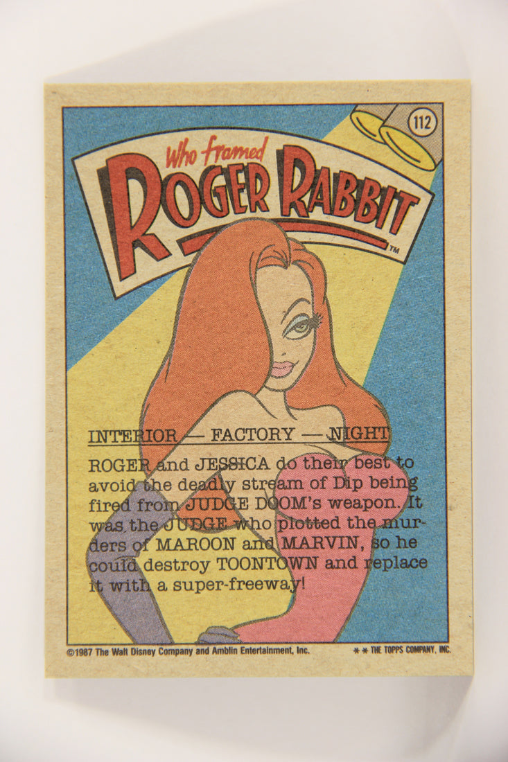 Who Framed Roger Rabbit 1988 Trading Card #112 Say It Don't Spray It ENG Topps L021465