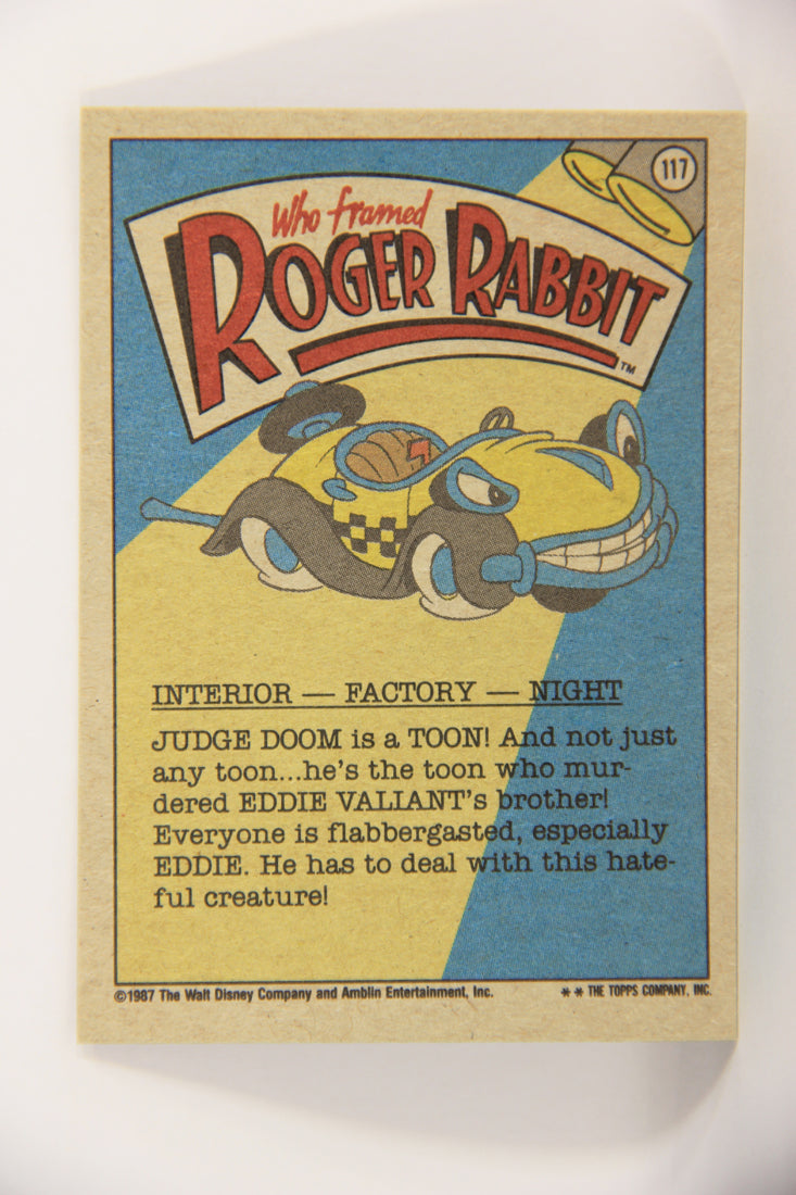 Who Framed Roger Rabbit 1988 Trading Card #117 He's Back And Badder Than Ever L021470