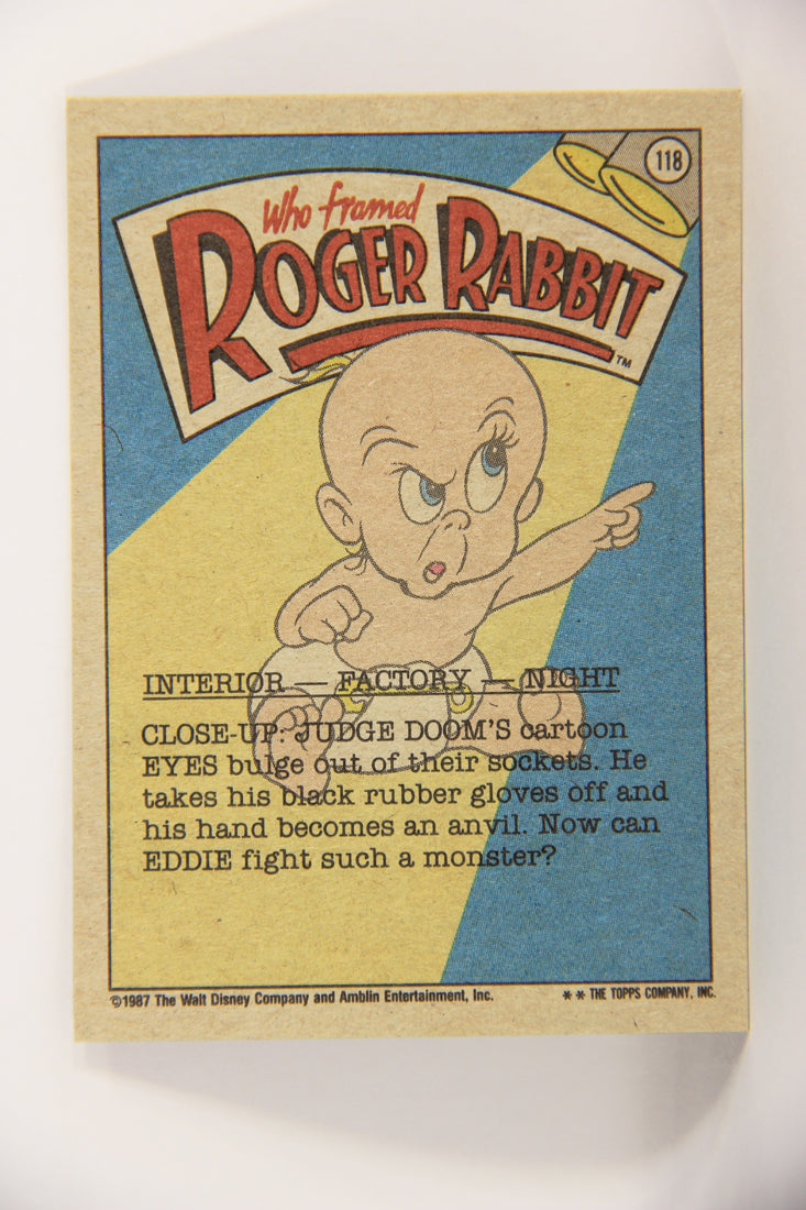 Who Framed Roger Rabbit 1988 Trading Card #118 Booing ENG Topps L021471