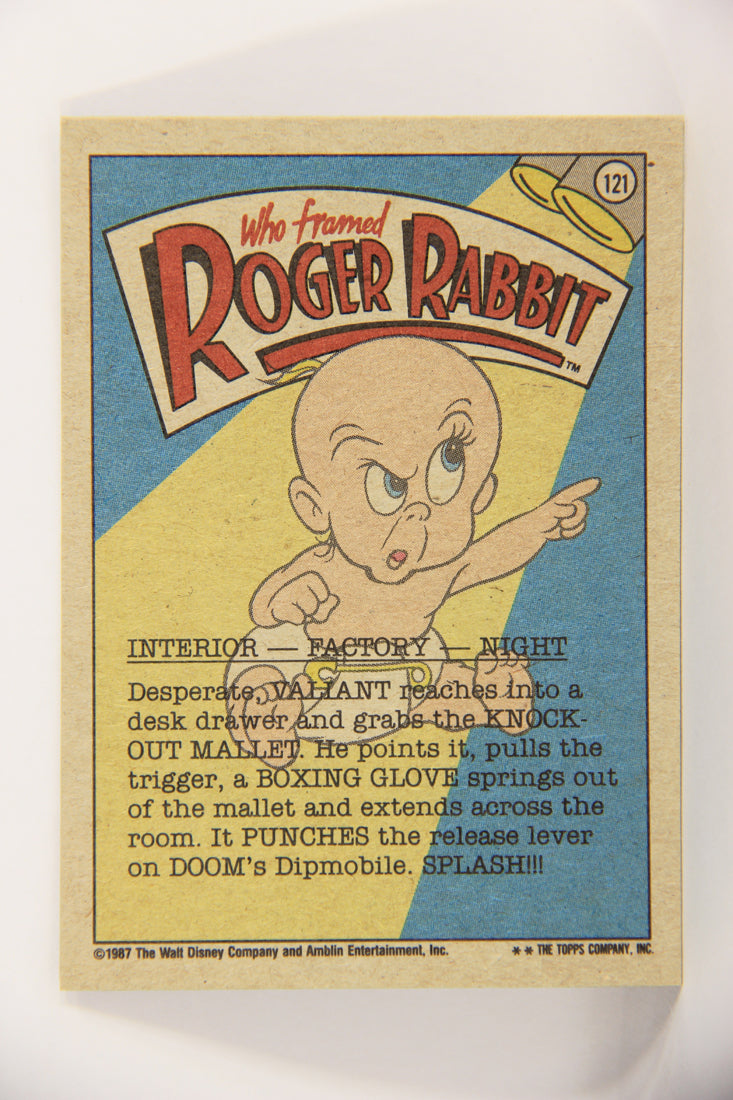 Who Framed Roger Rabbit 1988 Trading Card #121 The Fatal Splash ENG Topps L021474
