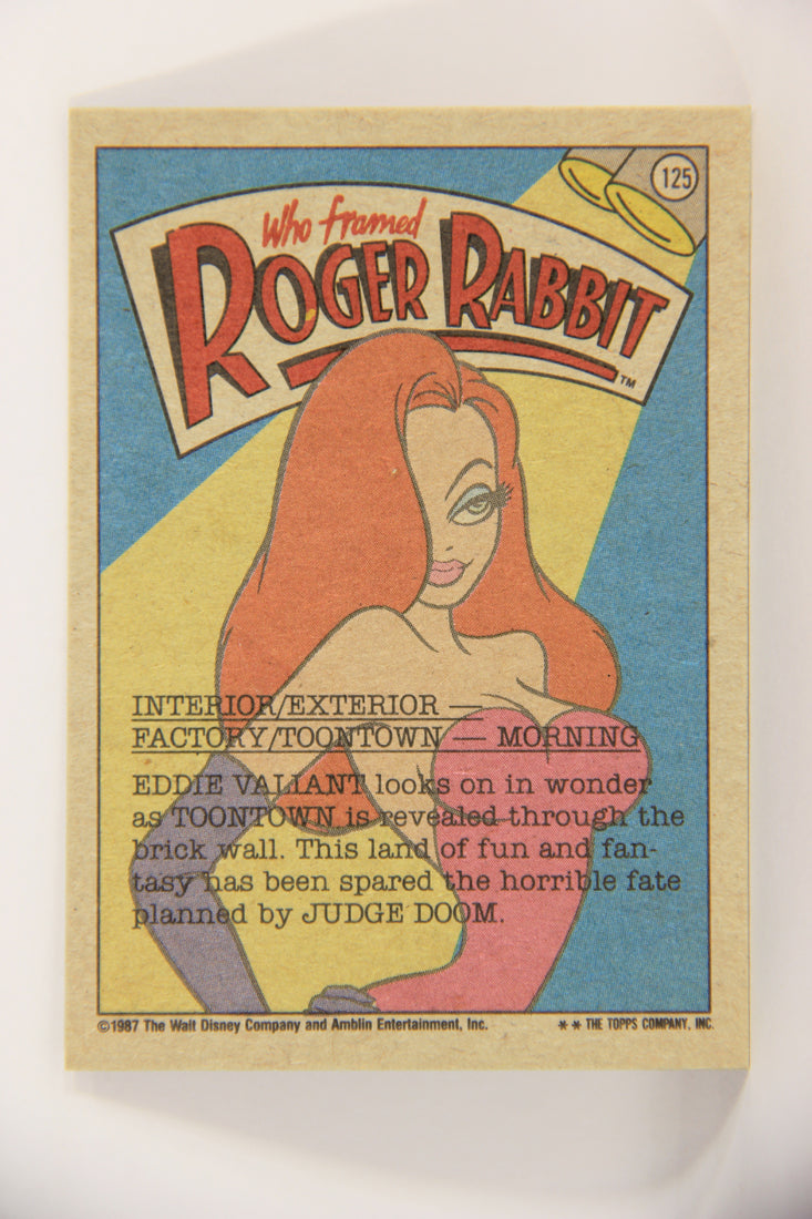 Who Framed Roger Rabbit 1988 Trading Card #125 The Day Is Saved ENG Topps L021478