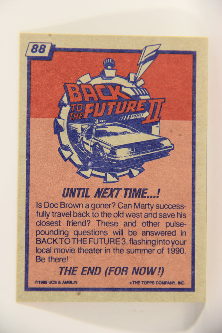 Back To The Future II 1989 Trading Card #88 Until Next Time ENG Topps L021503