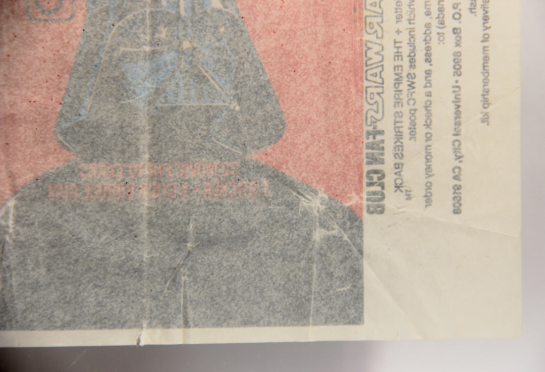 Star Wars Empire Strikes Back Trading Card Wax Wrapper 1st Series Red V-1 Topps L021551