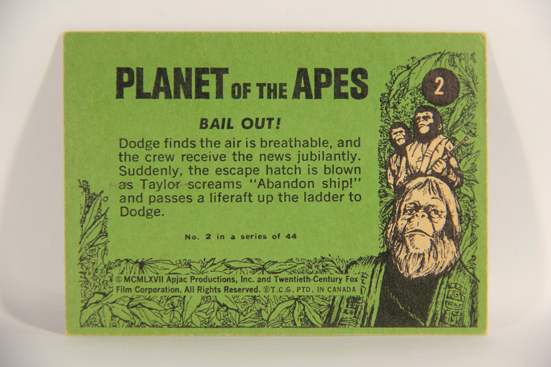 Planet Of The Apes 1969 Trading Card #2 Stranded ENG O-Pee-Chee L021641