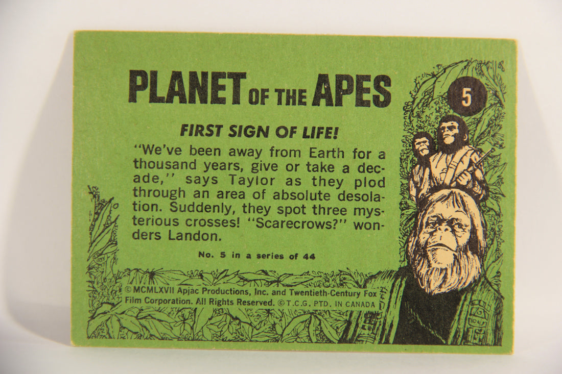 Planet Of The Apes 1969 Trading Card #5 First Sign Of Life ENG O-Pee-Chee L021642