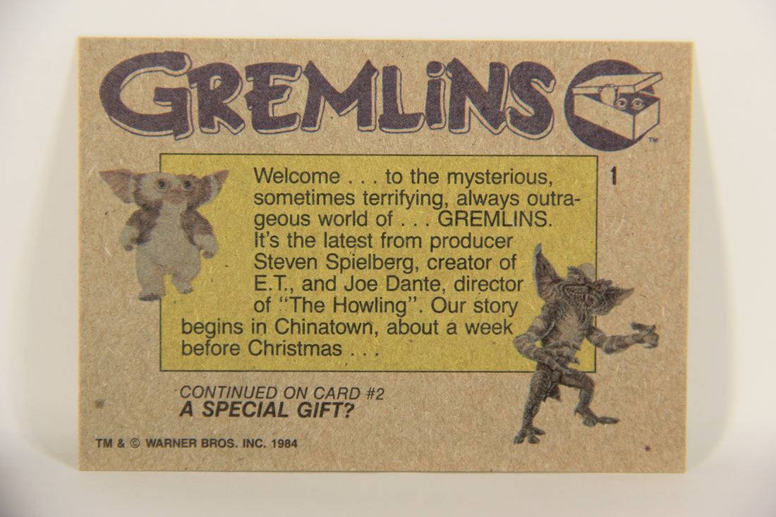 Gremlins 1984 Trading Card #1 Gremlins ENG Topps Title Card L021668